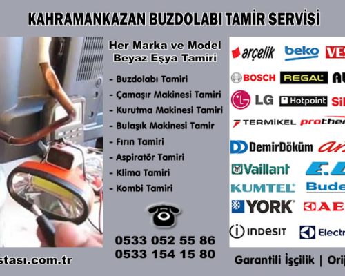 Kahramankazan Buzdolabı Tamir Servisi