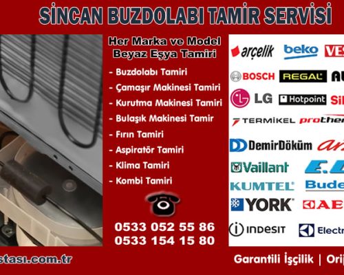 Sincan Buzdolabı Tamir Servisi