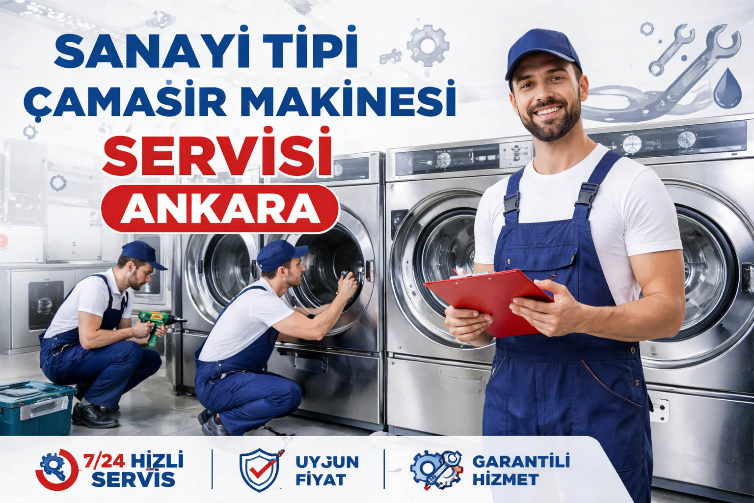 Sanayi Tipi Çamaşır Makinesi Servisi Ankara