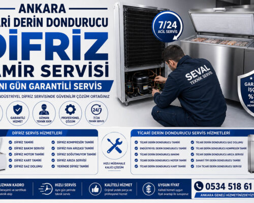 Ankara Ticari Derin Dondurucu ve Endüstriyel Difriz Servisi